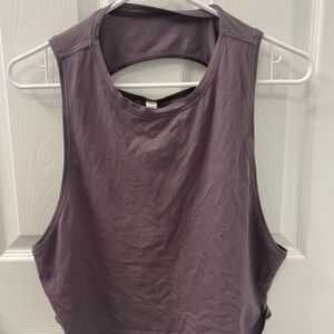 Lululemon Crop Muscle Tank - Purple - Size 8